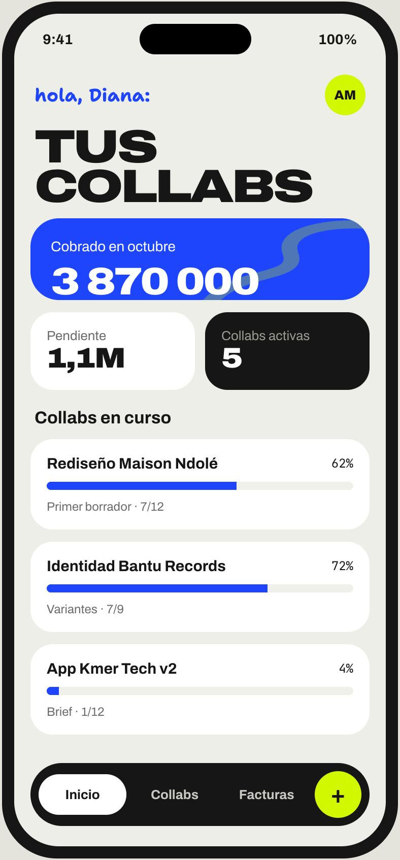 Collabs en el móvil